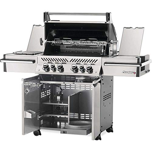 Napoleon PRO500RSIBPSS3 Prestige PRO BBQ Propane Gas Grill, 500 sq.in. + Infrared Side and Rear