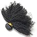 Luwigs Afro Kinky Curly 4B 4C Hair Extensions One Bundle Hair Weave Human Hair Bundles Afro Kinkys Curly Hair Bundles Natural Color (14 inches, Afro Kinky Curly 4B 4C)