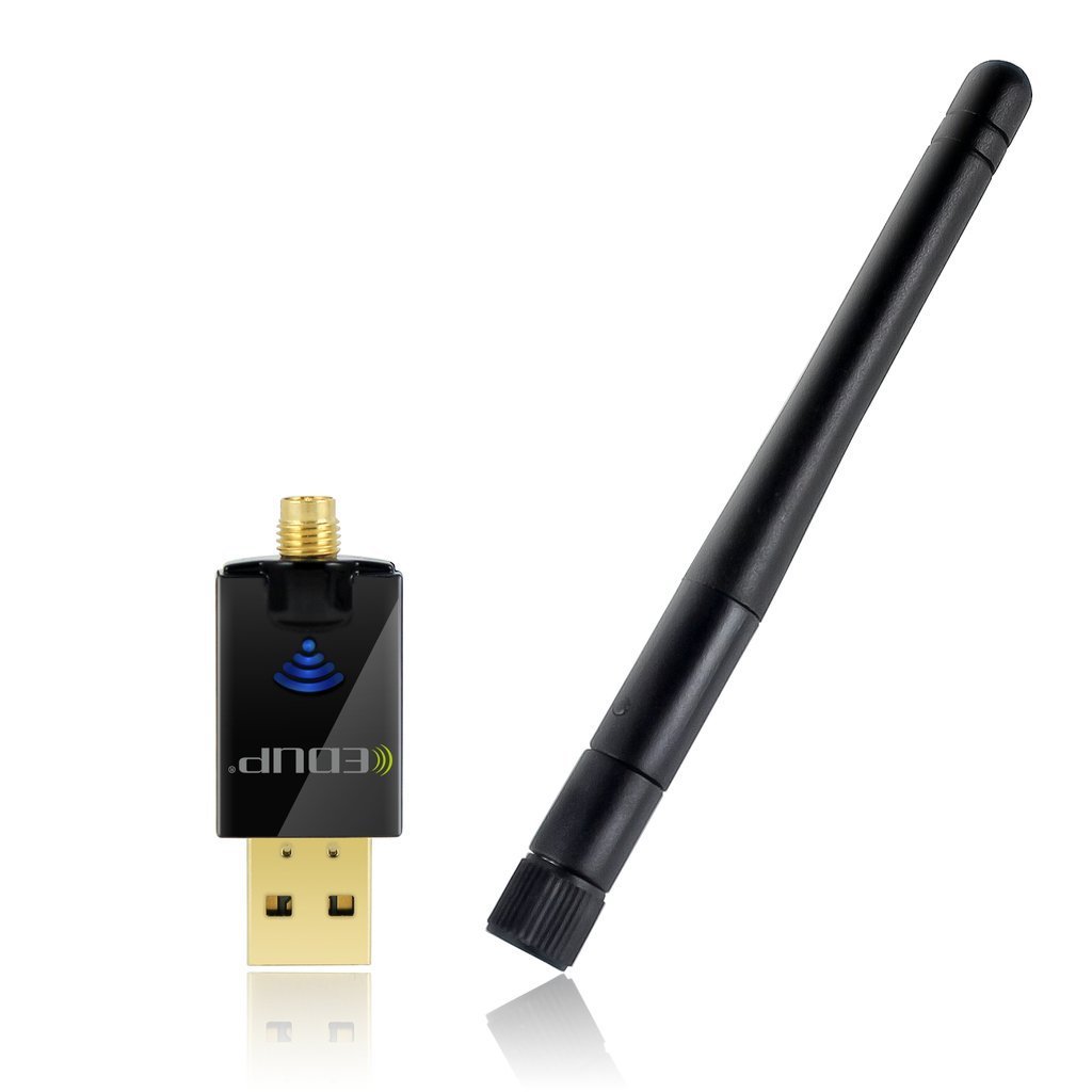 Wifi Adapter ac600Mbps EDUP Wireless Usb Adapter 5.8GHz/2.4GHz Dual Band 600Mbps Usb Adapter 2dBi External Antennas Supports Windows XP,Win Vista,Win 7,Win 8, Win 10,Mac OS X 10.6-10.13
