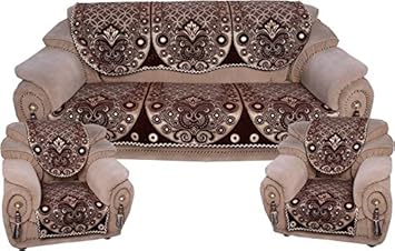 Akshaan Texo Fab Chinelle Sofa Cover For 5 Seater