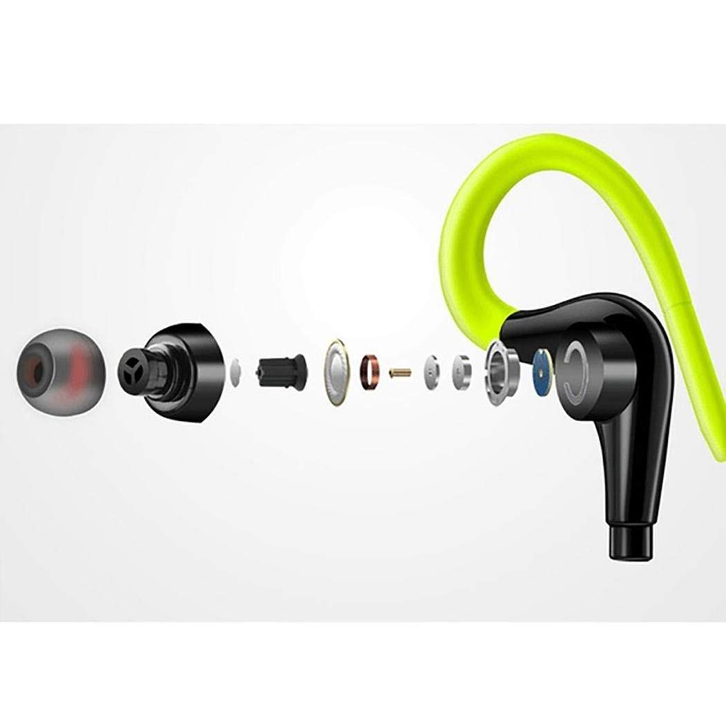 Haonike Wasserdichter Ohrbügel-Kopfhörer Sporting Wired Not Easy Fall Earphone Kopfhörer