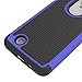 For LG Aristo Case, LG Phoenix 3 Case, LG Fortune Case, LG Rebel 2 LTE Case, LG Risio 2 Case, LG K8 2017 Case, OEAGO [Shockproof] Hybrid Dual Layer Defender Protective Case Cover (Blue)