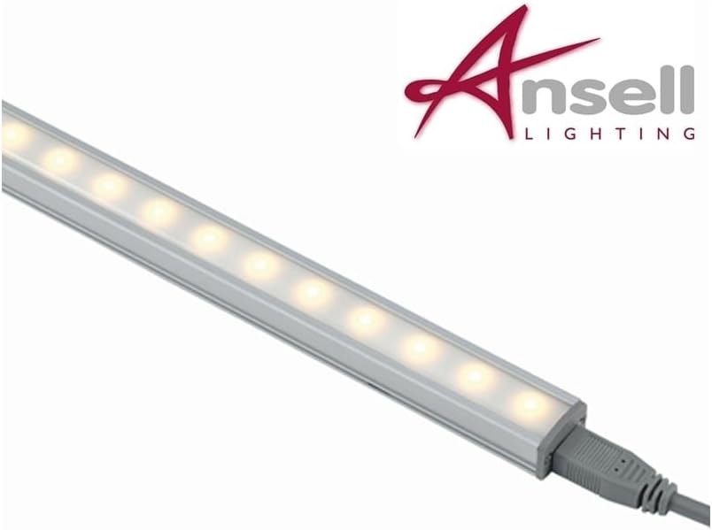 Ansell Axiom 12V LED Under Cabinet Kitchen Lights, Indoor Strip Lights 500mm | 7.5W Cool White (5.5K)
