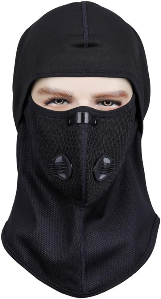 YOXI Sports Training Mask Activated Carbon Dust Respirator for Cycling, Running, Daily Leisure and Other Outdoor Sports (Black)