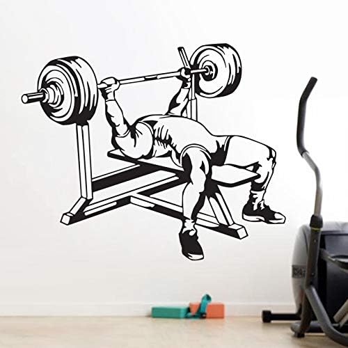 Dctal Car Gym Aufkleber Fitness Aufkleber Bodybuilding Poster Vinyl Wandtattoos Pegatina Quadro Parede Decor Wandbild Gym Sticker47x58cm