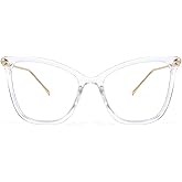 FEISEDY Oversized Cat Eye Glasses Frame Blue Light Blocking Eyewear for Women B2589