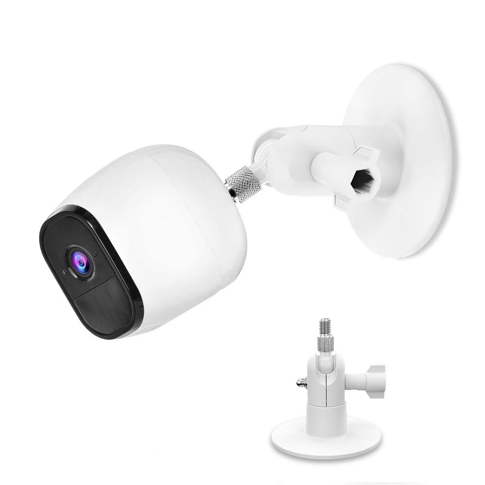 Wall Mount Kit for Arlo Pro 3 Arlo Pro 2 Arlo Ultra Eufy Cam Reolink with Screwless and VHB Stick On - Easy to Install, No Tools Needed, No Drilling, Strong Adheasive Mount (White 1Pack)