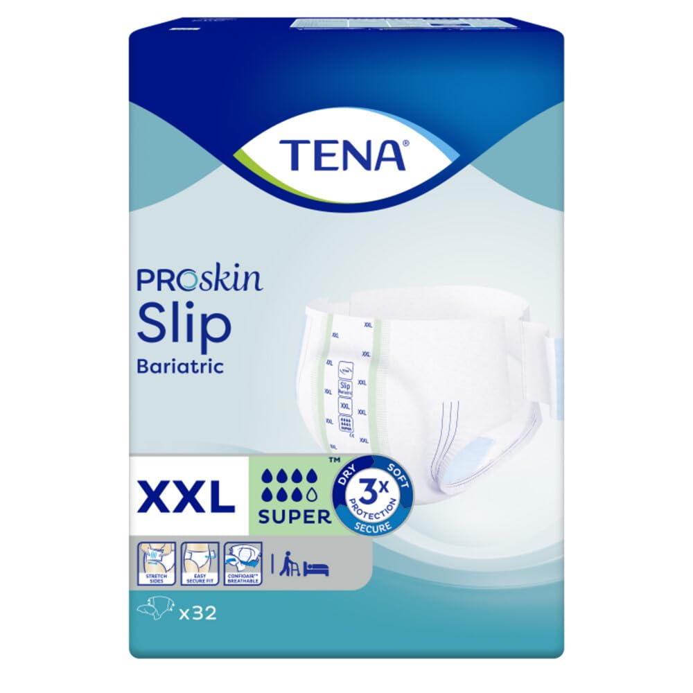 TENA 61490 Stretch Incontinence All-In-Ones Slip, XX-Large Size (Pack of 32)