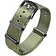 Ritche Military Ballistic Nylon Watch Strap with Heavy Buckle 18mm 20mm 22mm Premium Nylon Watch Bands for Men Women