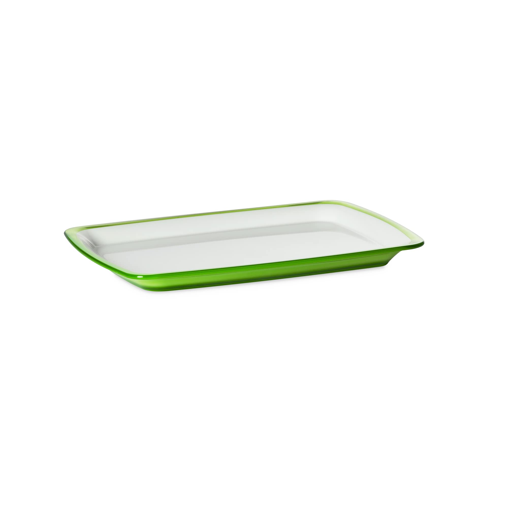 Omada Design Small Serving Plate, Rectangular, Shatterproof Acrylic, 28x20.5x2h cm, Made in Italy, Square Line