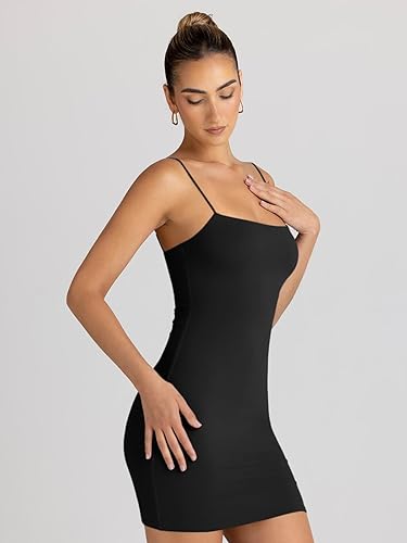 LILLUSORY Women's Mini Sexy Bodycon Dress 2026 Spring Fashion Summer Going  Out Short Backless Party Club Dresses Beach Vacation Outfits Y2k Clothes  Black L in Dubai - UAE | Whizz Dresses