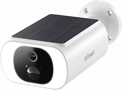 ieGeek No Subscription 2K Solar Security Camera Outdoor Wireless with Built in