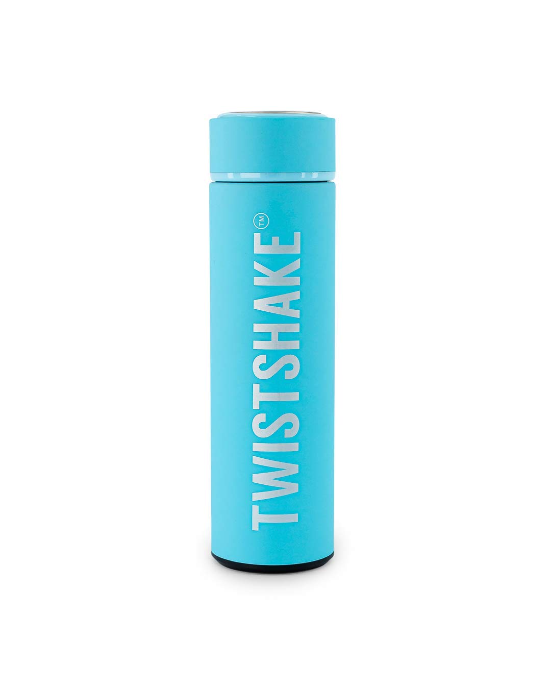Twistshake Hot or Cold Insulated Flask - 420ml | Stainless Steel Water Bottle with Double Layer Vacuum | Insulation up to 10 Hours | BPA Free Insulated Thermos | Pastel Blue
