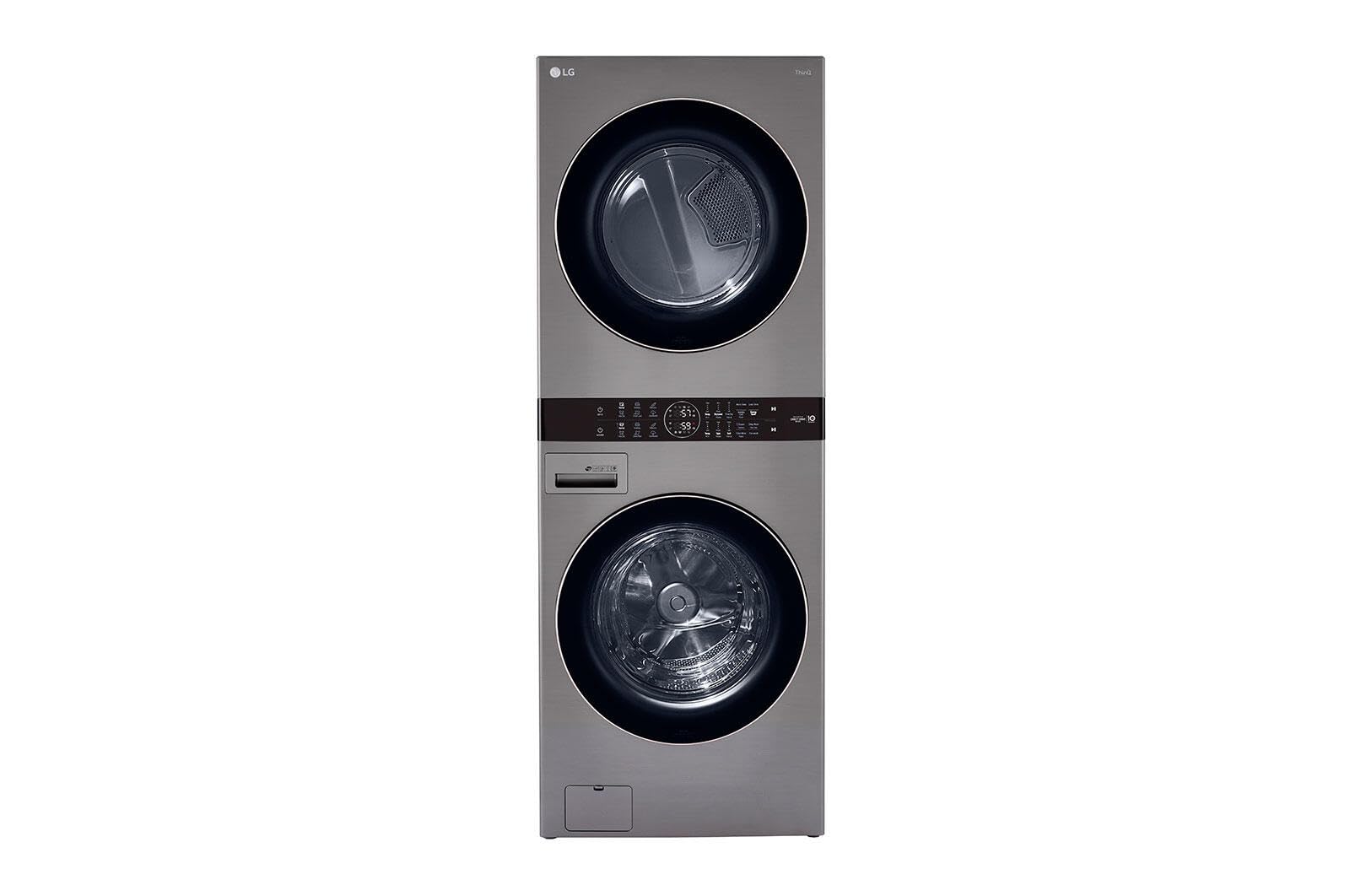 Single Unit Front Load LG WashTower? with Center Control? 4.5 cu. ft. Washer and 7.4 cu. ft. Gas Dryer