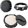 CAFEMASY Portable Coffee Filter Holder for Travel Replacement Filter Cap with Remover Tool Parts Attachment Accessories Pack Compatible for Aeropress Original Go Clear Espresso Coffee Maker