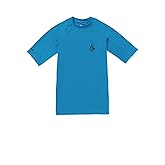 Volcom Men's Solid UPF 50+ Short Sleeve RashguardRash Guard Shirt