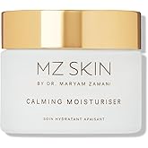 MZ SKIN Calming Moisturizer 1.69 fl oz - Prebiotic-Enhanced Daily Hydrating, Soothing Face Cream with Squalane & Centella Asiatica Cica for Sensitive Redness Prone Skin, Fragrance Free