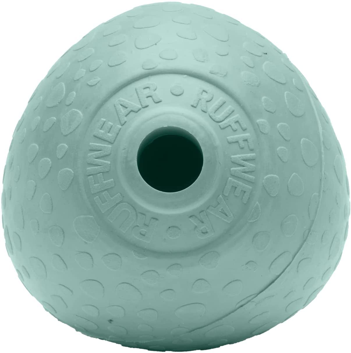 RUFFWEAR Huckama Dog Toy, Interactive Whistling Throw/Catch/Fetch Game made from Natural Rubber, Bouncy Egg Shaped Ball for Indoor & Outdoor Play, Boredom Breaker, Chew Safe, Sage Green