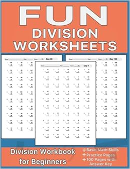 fun division worksheets division workbook for beginners press blue toad 9798512709481 amazon com books