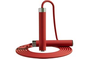 MOGOLD Adjustable Jump Rope for Home Fitness - 5mm Anti-Tangle PVC Cord with Ball Bearings, Anti-Slip Rubber& Alloy Handles for Women, Men & Kids, Weight Loss Workout in Home/School/Gym