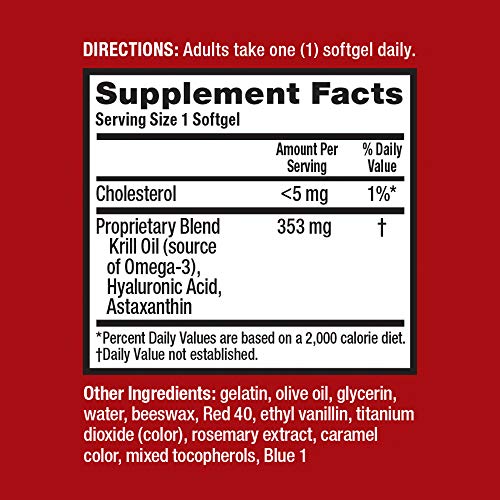 Omega3 Krill Oil and Joint Supplement 353mg, Megared Joint Care