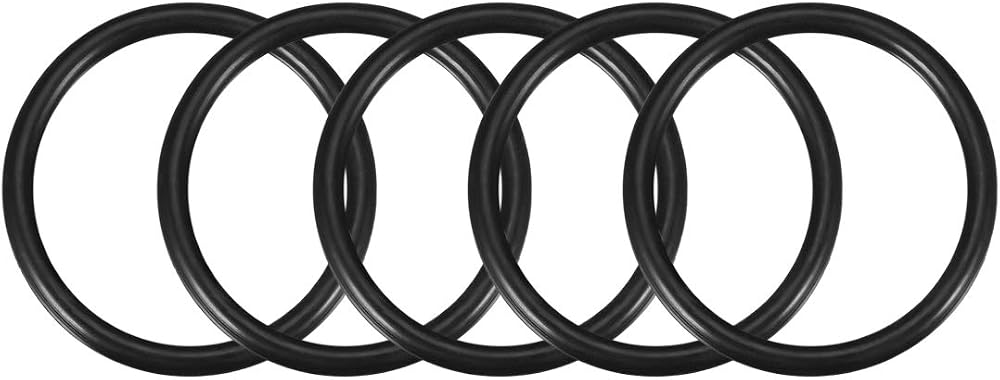 sourcing map Nitrile Rubber O-Rings 60mm OD 50mm ID 5mm Width Metric Sealing