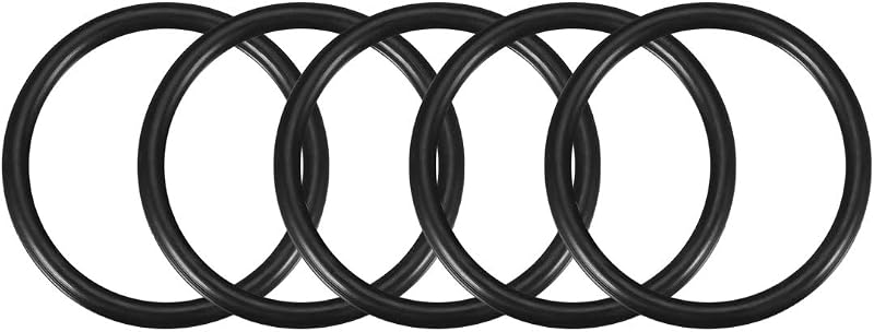 sourcing map Nitrile Rubber O-Rings 60mm OD 50mm ID 5mm Width Metric Sealing