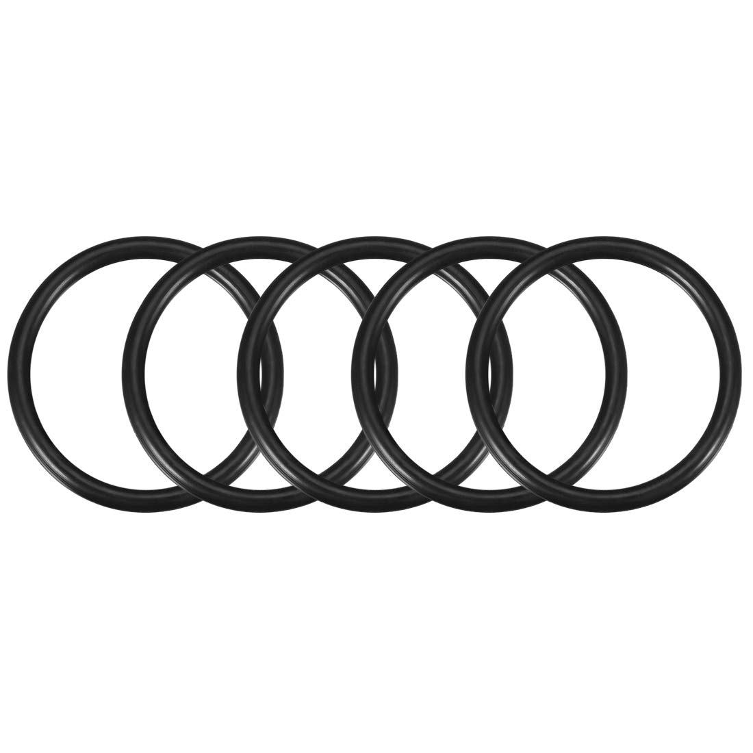 sourcing map Nitrile Rubber O-Rings 50mm OD 42mm ID 4mm Width, Metric Sealing Gasket for Automotive Machine Plumbing, Pack of 5