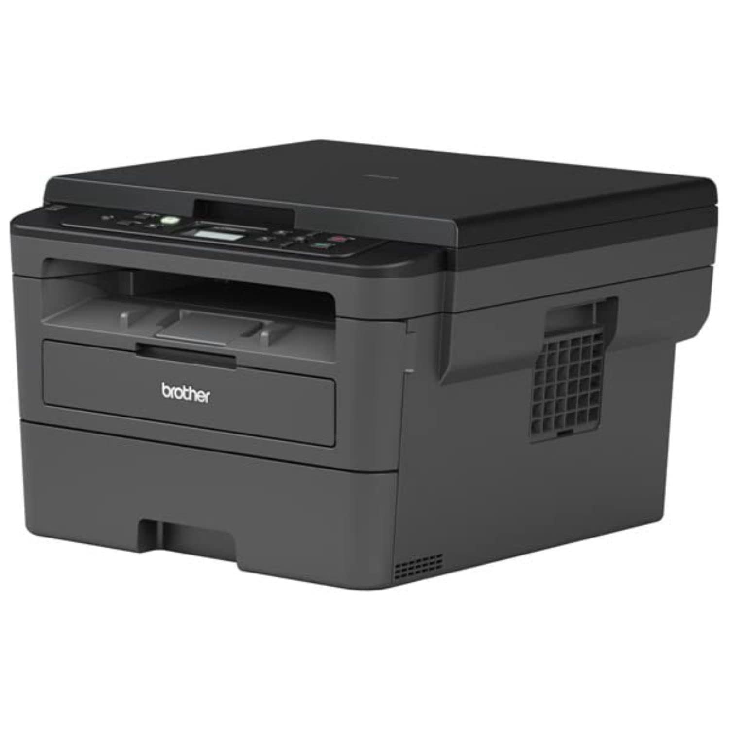 Brother Compact Monochrome Laser Printer, HLL2390DW, Convenient Flatbed Copy & Scan, Wireless Printing, Duplex Two-Sided Printing, Amazon Dash Replenishment Enabled,Black/Grey