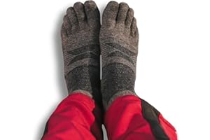 Merino Wool Toe Socks (2 Pair) for Men & Women – Durable Blister Prevention Hiking & Running Socks – Ankle Fit