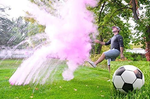Gender Reveal Soccer Ball - Pink and Blue Kit for Baby Gender Reveals