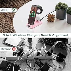 DDUAN Wireless Charging Station, 3 in 1 Fast