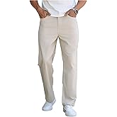 VIPWOLF Men's Classic Dress Pants Straight Leg Old Money Slacks Business Casual Trousers