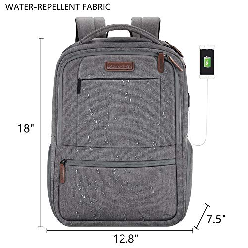 KROSER Laptop Backpack 15.6 Inch Laptop Computer Backpack with USB Charging Port WaterRepellent