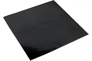WochiTV Nitrile Rubber Sheet, 1/16" Thick x 12" Wide x 12" Long, Buna-N Shore A65 Hardness NBR Pad, Fuel Oil Resistant Rubber Gasket Material, Ideal for Seals Bumpers DIY Projetcts