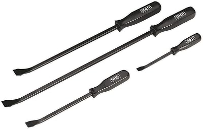 Sealey Pry Bar Set 4pc AK206 Carbon Steel Flat Head 200 300 450 600mm