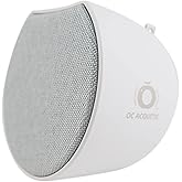 OC Acoustic Newport Plug-in Outlet Speaker with Bluetooth 5.1 and Built-in USB Type-A Charging Port (Light Gray/White)
