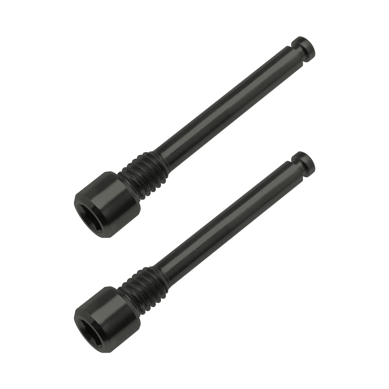 2PCS M4 Titanium Bolts for Bicycle Disc Brake Pad Threaded Pin Inserts Screw Disc Brake Pad Pin Axle for Threaded Hydraulic Disk Caliper Black