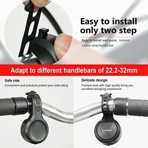 SLFJOSN Super Electric Bike Horn，Adjustable 80130dB Bicycle Electric