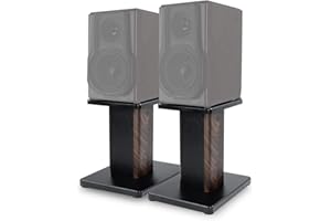 IBVIVIC 12 Inch (30CM)- Pair- Wood Speaker Stands for Home-Cinema HiFi Desktop and Satellite Speakers Monitor Stands