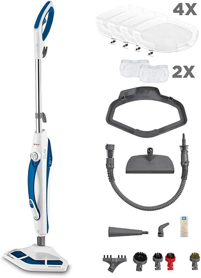 Polti Vaporetto SV460_DOUBLE Steam Mop with Handheld Cleaner 17 Accessories