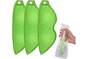 THJOPOKEEL 3 Pcs Beans Bottle Cleaning Sponge, Bottle Scrubber with Two Aluminum Ceramic Balls in The Small Mouth, Reusable C