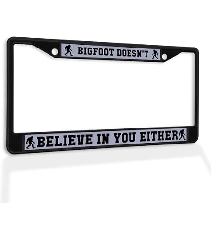 I'd Rather Be Squatchin License Plate Frame