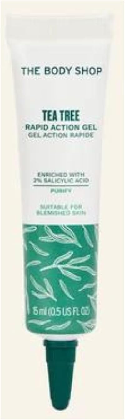 The Body Shop Tea Tree Rapid Action Gel 15ml 2% Salicylic Acid Vegan Blemish