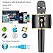 Duet Version 3300mAh Wireless Karaoke Microphone 12w Hi-Fi Bluetooth Speaker Player for iPhone Android Smartphone, Dual Sing the newest verision in 2019