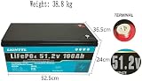 LiFePO4 Leisure Battery 48V 100Ah 5120Wh 58.4V Max Charge 0~55℃ view 6