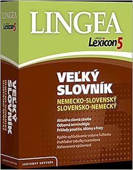 Lingea Lexicon 5 Grossworterbuch Slowakisch Deutsch Deutsch Slowakisch Amazon De Bucher