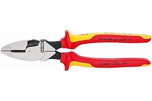 Knipex 09 08 240 US 9.5-Inch Insulated Ultra-High Leverage Lineman's Pliers