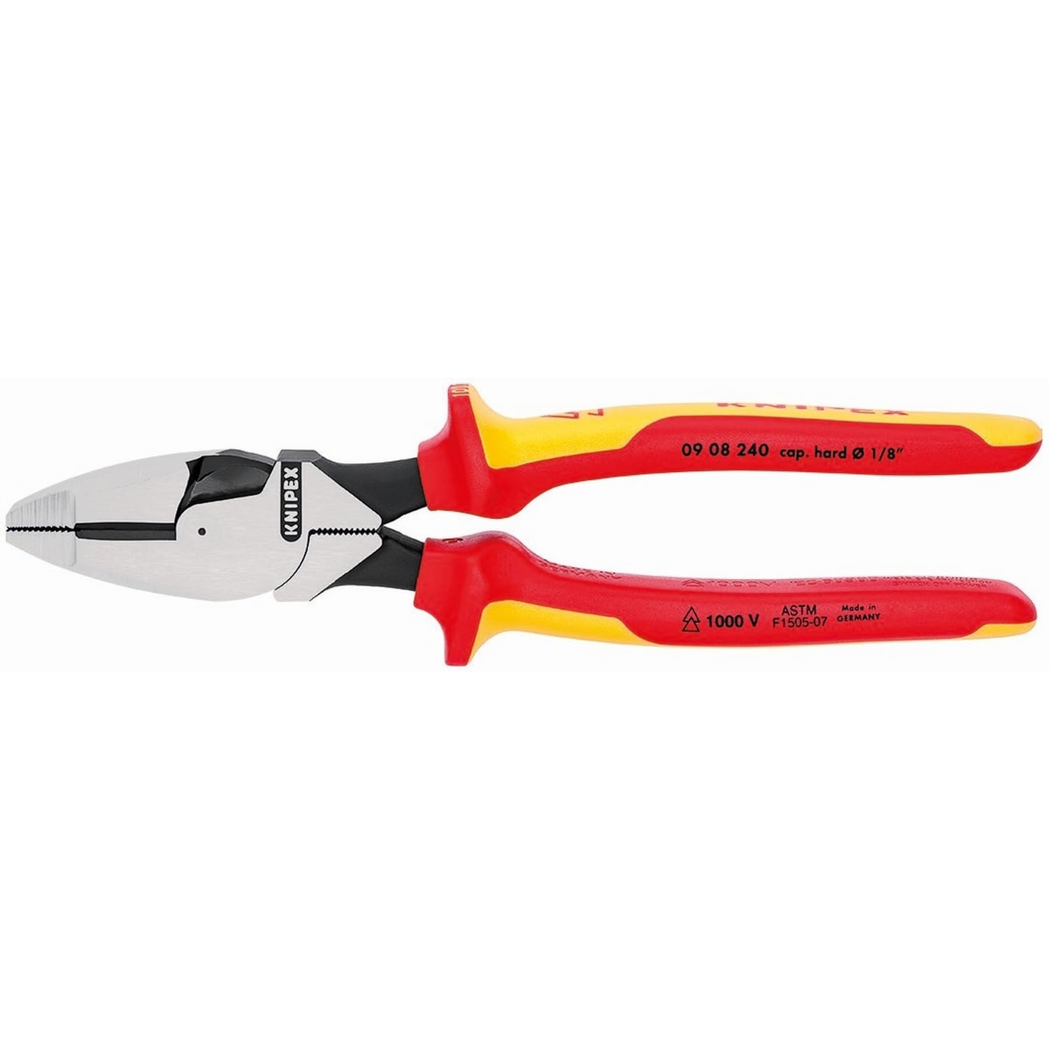 Knipex 09 08 240 US 9.5-Inch Insulated Ultra-High Leverage Lineman's Pliers