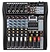 Audio2000'S AMX7342 Six-Channel Audio Mixer with USB Interface and Sound Effect